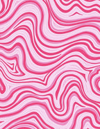 Pink Swirls Pattern Design Rug