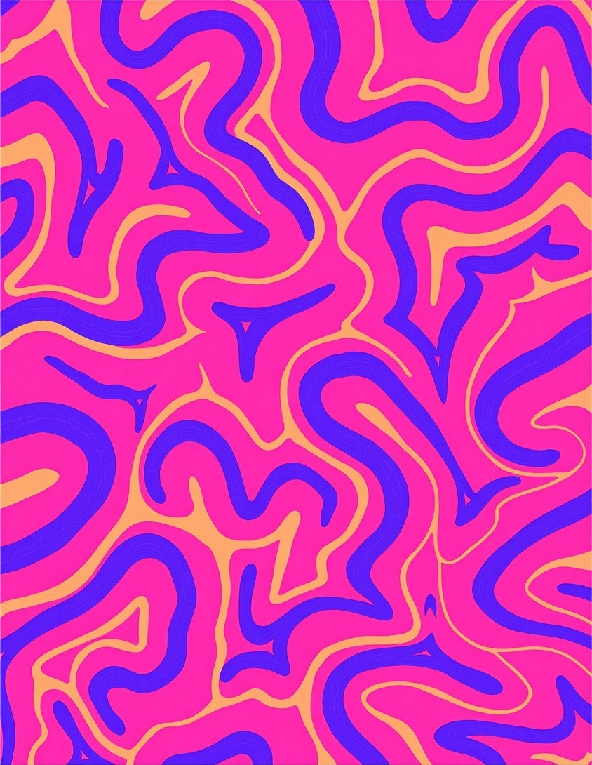 Vibrant Swirls Bold Pattern Rug