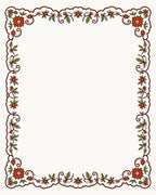 Vintage Floral Vine Motif Rug