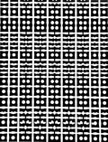 Black White Geometric Dot Pattern Rug
