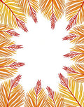 Warm Leafy Pattern Natural Design Rug