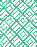 Modern Teal Geometric Diamond Rug