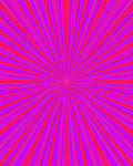 Radiant Pink Red Burst Rug