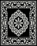 Classic Medallion Floral Border Rug