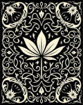 Classic Floral Swirl Scroll Pattern Rug