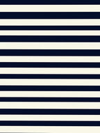 Classic Navy Stripe Pattern Rug