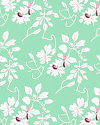 Charming Floral Branches Pattern Rug