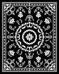 Intricate Mandala Floral Pattern Rug