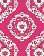 Ornate Floral Medallion Pattern Rug