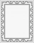 Ornate Fish Motif Frame Rug