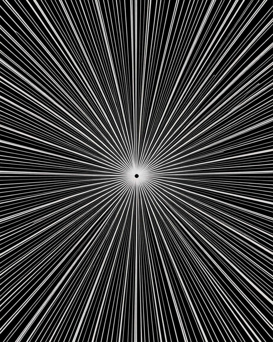 Abstract Starburst Radial Design Rug