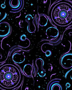 Cosmic Swirl Abstract Pattern Rug