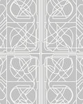 Monochromatic Abstract Line Art Pattern Rug