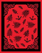 Bold Tropical Leaf Contemporary Design Rug