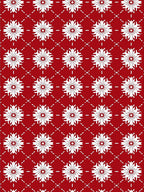 Red Floral Lattice Pattern Rug