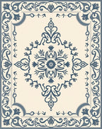 Classic Floral Medallion Pattern Rug