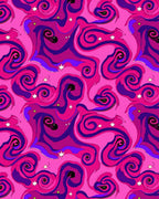 Swirling Pink Night Sky Rug