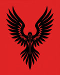 Black Eagle Graphic Design Rug