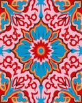 Ornate Vintage Floral Medallion Design Rug