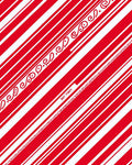 Red White Swirl Candy Cane Stripes Rug
