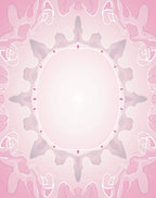 Symmetric Pink Floral Mandala Pattern Rug