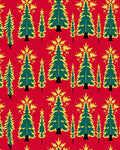 Green Yellow Fir Tree Pattern Rug