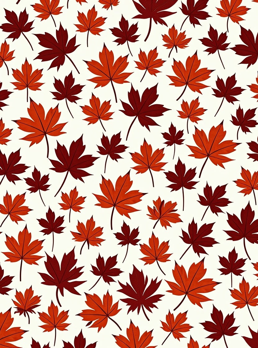 Autumn Maple Leaf Pattern Rug