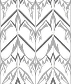 Geometric Leaf Art Deco Pattern Rug