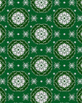Emerald White Floral Medallion Mandala Rug