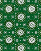 Emerald White Floral Medallion Mandala Rug