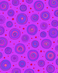 Whimsical Swirl Dot Pattern Rug
