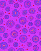 Whimsical Swirl Dot Pattern Rug