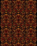 Rich Earth Tones Ornate Pattern Rug