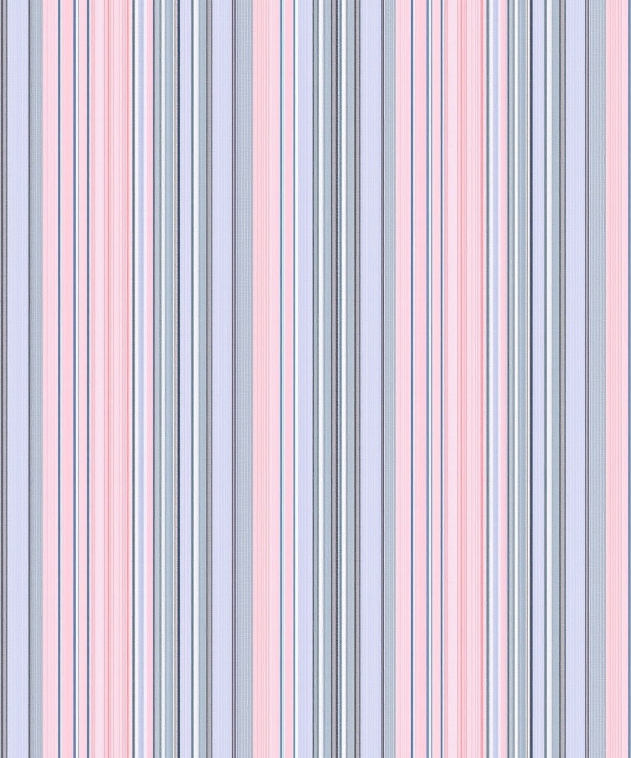Pastel Pink Blue Pinstripe Design Rug