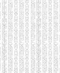 Minimalist Interlocking Geometric Stripe Design Rug