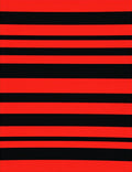Bold Red Black Stripe Pattern Rug