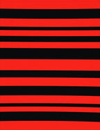 Bold Red Black Stripe Pattern Rug