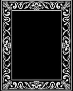 Classic Floral Scrollwork Frame Design Rug