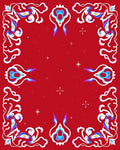 Vibrant Abstract Floral Swirls Rug
