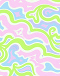 Swirling Pastel Abstract Pattern Rug