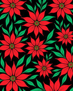 Bold Red floral Pattern Rug