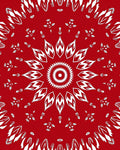 Radiant Floral Mandala Pattern Rug