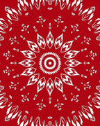 Radiant Floral Mandala Pattern Rug