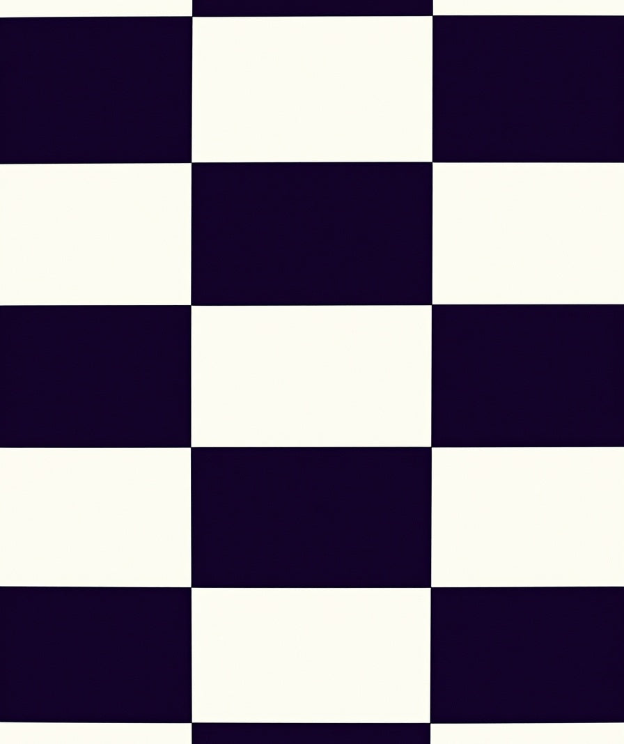 Classic Checkerboard Stripe Pattern Rug