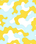 Abstract Camo Fluid Shapes Rug