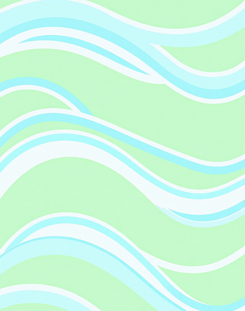 Abstract Pastel Wave Motion Design Rug