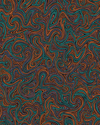 Swirling Pattern In Warm Tones Rug