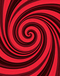 Red Swirl Optical Illusion Rug