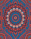 Intricate Floral Mandala Pattern Rug