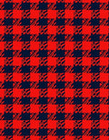 Bold Red And Navy Checkered Design Rug